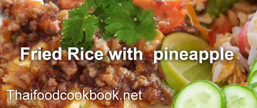 Thai fried rice with pineapple Menu