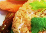 Thai fried rice with canned fish